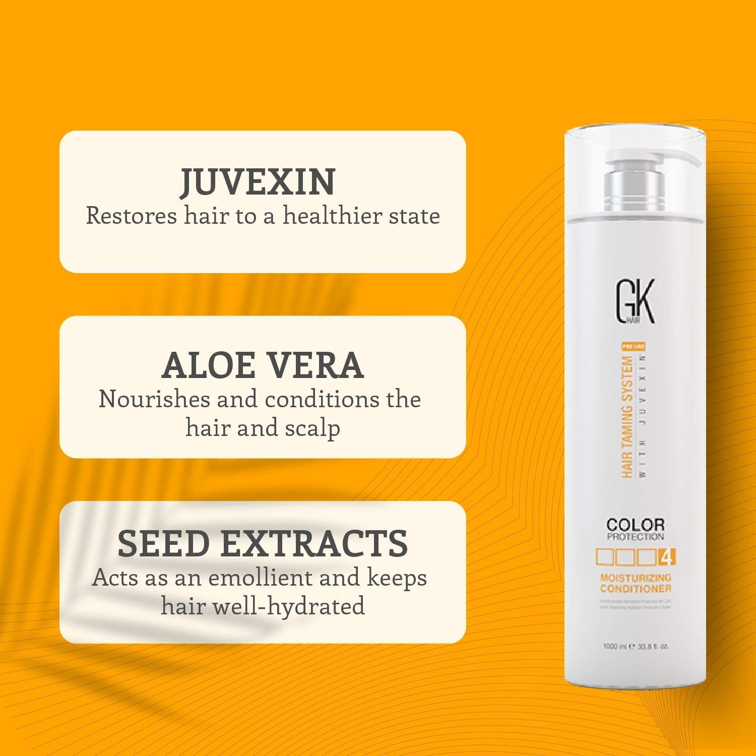 Buy GK Hair Global Keratin Moisturizing Shampoo & Conditioner Sets 1000ml with Leave in Spray