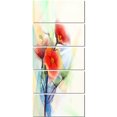 thumbnail image 2 of Fleurs de Coquelicot Rouge sur Fond Grunge - Impression sur Toile Florale, 2 of 3