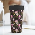 thumbnail image 6 of Yiaed Skull Daisy Print Stainless Steel Coffee Mug -Vacuum Insulated Coffee Tumbler - Leakproof Travel Mugs Insulated for Hot & Cold Drinks, 6 of 8