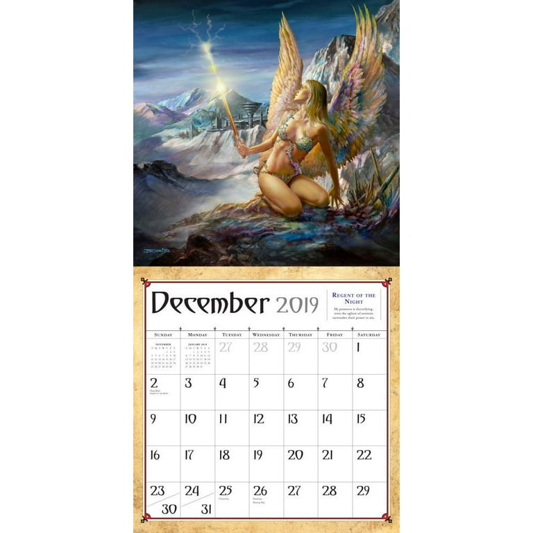 Boris Vallejo 2025 Calendar bonnie maurizia