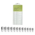 thumbnail image 4 of 240 puntas de uñas postizas transparentes para mujeres y niñas para extensión de uñas, manicura artificial suave, prensa en uñas para arte de uñas DIY Forma de T esmerilada, 4 of 8
