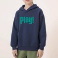 thumbnail image 2 of Odeerbi Kids Boys Girls Fleece Hoodies Printed Pullover Hooded Sweatshirts Fashion Casual Long Sleeve Printing Hooded Sweatshirt Tops Navy, 2 of 7