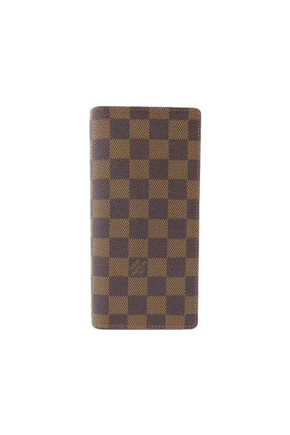 Pre-Owned Louis Vuitton Damier Portefeuille Brazza N60017 Wallet