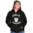 thumbnail image 3 of Jewish Christmas Chinese Takeout Zip Up Hoodie Men's Women's Brisco Brands S, 3 of 5