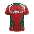 thumbnail image 2 of Mens Soccer Shirt Morocco Raglan Tops Short Sleeve Fashion Print T Shirt Round Neck Tee Top Sports Fan Casual Tops Tee L, 2 of 6