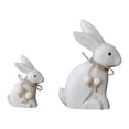 thumbnail image 2 of Estatuas, adornos, decoración de escritorio, regalo rústico, centros de mesa, figuras de conejo para repisas de sala de estar y dormitorio., 2 of 9
