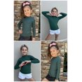 thumbnail image 5 of Oudiya Girls Half Turtleneck Long Sleeve Sweater Tops Knit Slim Fit Pullover Blouse for Kids 6-14Y, 5 of 6