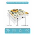 thumbnail image 5 of Quilts Twin XL Size, Sunflower Soft Comforter Bedding Set for Bed, Farmhouse Spring Summer Botanical Lightweight Quilted Bedspread with Pillow Cover(2 Pieces) for All Season, 68x98 Inch, 5 of 6