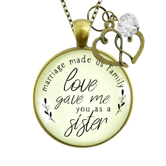 Sister in Law Blessing Necklace Gutsy Goodness Female Adult Bronze Metal Jewelry