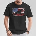 thumbnail image 2 of Doberman Vintage American Flag Tee Unisex Adult Cotton T-Shirt with Patriotic Dog Graphic Comfortable Casual Gift for Doberman Owners and USA Lovers, Size L, Color Black, 2 of 3