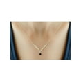 thumbnail image 3 of 0.67 Carat T.G.W. Sapphire Gemstone and Accent White Diamond Women's Pendant, 3 of 4