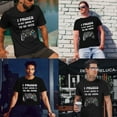 thumbnail image 3 of Greenyef Graphics I Paused My Game to Be Here Video Gamer Gift for Men Teenagers Gaming Funny Graphic T-Shirt Style-19 (Black, Medium), 3 of 6