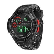 Digital Sports Wristwatch 10 ATM 330ft Waterproof Suitable for Swimming and Diving with Alarm Clock, Stopwatch, Timer, Calendar, Dual Time Functions