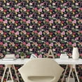 thumbnail image 2 of Ambesonne Tropical Peel & Stick Wallpaper for Home, Plumeria Hibiscus Leaves, 13"x72", Mustard Reseda Green, 2 of 5