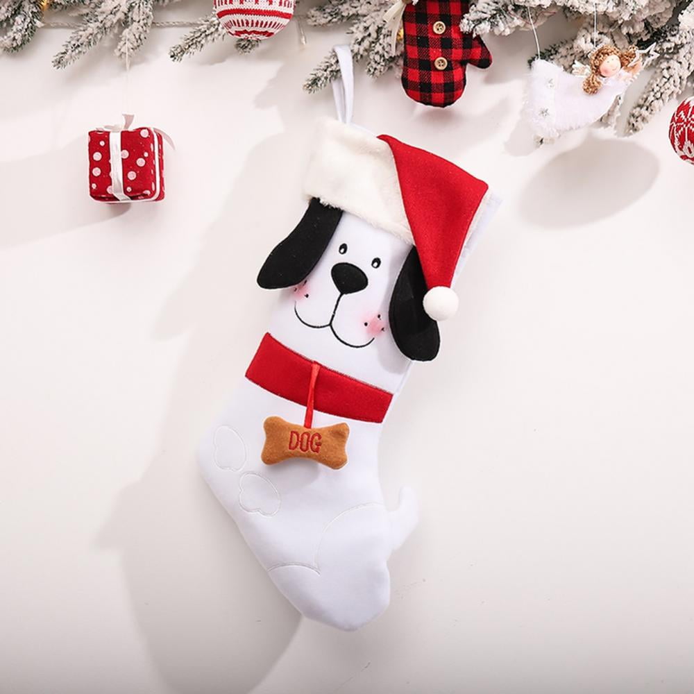 Candy Cane Stocking Personalized Christmas Stocking Stuffer Cat Dog Decorations 
