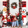 thumbnail image 2 of Billuyoard 1 par de pancartas para puerta, ambiente de fiesta de Navidad, decoración de Papá Noel, 30x180cm, accesorios de fotografía de tela Oxford Kits de decoración para fiestas Billuyoard HA008631-00, 2 of 6