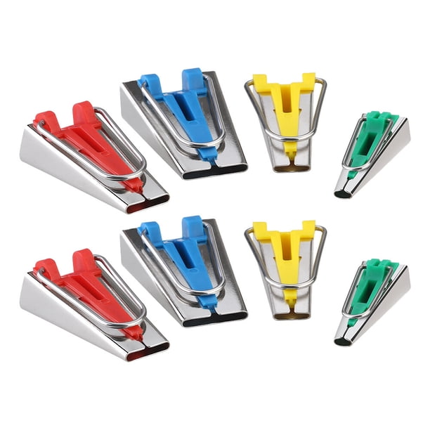 EeaseMX 8 piezas de herramientas para hacer cintas al bies de tela, para coser y acolchar.