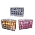 thumbnail image 3 of 100 Uds. Adornos para árboles, decoraciones decorativas inastillables para fiestas de vacaciones + 100 Uds., adornos para árboles de Navidad, adornos para árboles de Navidad para W EstiloR BLESIY Colgantes Bolas, 3 of 8