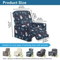 thumbnail image 3 of Renewold Christmas Tree Santa Claus Recliner Cover Stretch Recliner Sofa Cover 4 Pieces Anti-Slip Wear Resistant Dog Couch Slipcover with Side Pocket for Pets, Dogs, Cats, 3 of 8