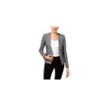 thumbnail image 1 of Michael Kors Womens Open-Front Moto Blazer Jacket, Grey, 14, 1 of 1