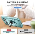 thumbnail image 2 of KOMI pour Google Pixel 8a, Étui avec Protecteur d'Écran, Béquille Anneau Réglable à 360 Intégré, Protection Militaire, Armure Antichoc - Vert, 2 of 5