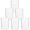 thumbnail image 1 of LEEYNEER6pcs Glass Beakers Chemistry Lab Glassware 10/25/50ml, 1 of 5