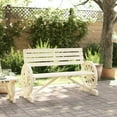 thumbnail image 3 of vidaXL Patio Bench 2-Seater Solid Wood Fir, 3 of 8