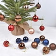thumbnail image 3 of Bolas de árbol de Navidad de 24 piezas, colgante de 4cm, decoraciones de bolas Multicolor, conjunto de adornos para árbol de Navidad, Fiesta en casa, 3 of 4