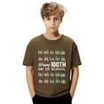 thumbnail image 5 of Coerni Kids Happy 100th Day of School T-Shirt Colorful Crayon Graphic Tee Boys Girls Kindergarten Casual Short Sleeve Tops, 5 of 8