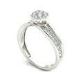 thumbnail image 2 of 3/8 Carat T.W. Diamond Bypass Cluster 10kt White Gold Engagement Ring, 2 of 5