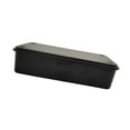 thumbnail image 4 of Caja de almacenamiento de hierro vacía con tapa, organizador de notas para manualidades. Negro, 4 of 9