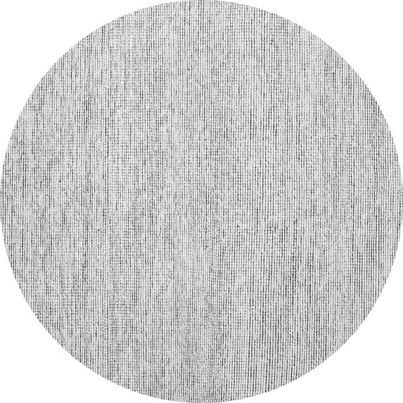 Ahgly Company Indoor Round Abstract Gray Contemporary Area Rugs, 6' Round