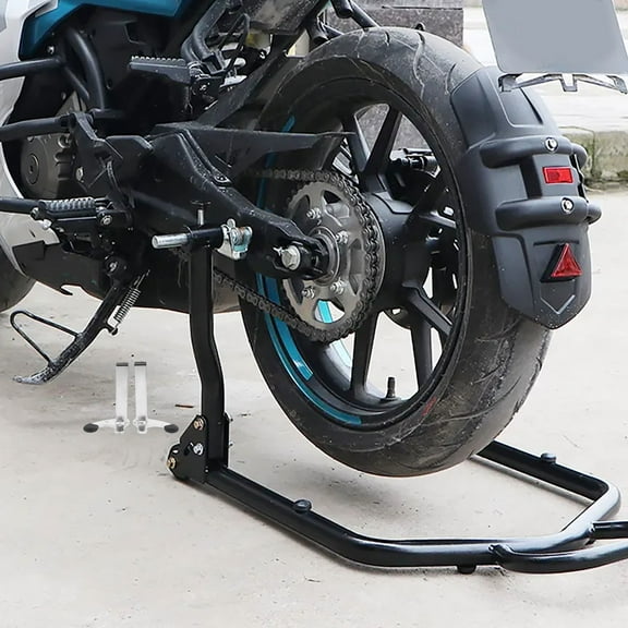 WHAMVOX 1 Pair of Motor Rear Wheel Lift Stand Heavy Duty Support U-type Stable Load-Bearing Wheel Lift Motorcycle Rear Wheel Stand