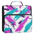 thumbnail image 5 of FORMRS Zipper Binder with Shoulder Strap 2-inch Ring 500 Sheet Capacity File Bag, Abstract Drawing, 5 of 5