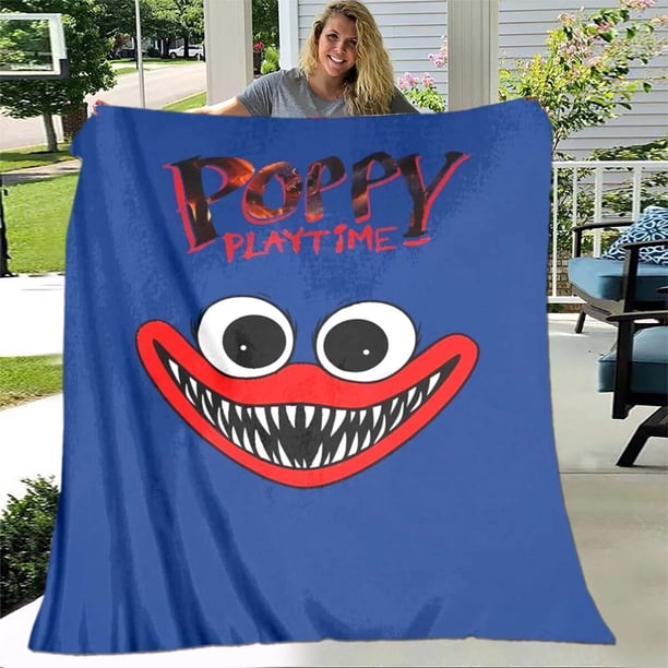 Poppy-Playtime-manta ligera y cálida, mantas suaves de dibujos animados para sala de estar, dormitorio y habitación de niños