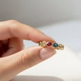 thumbnail image 2 of Oval Cut Multi Sapphire Full Eternity Ring, September Birthstone Ring, Matching Band Ring, Stackable Ring, Minimalist Engagement Ring, Unique Anniversaru Gift For Her, 2 of 5