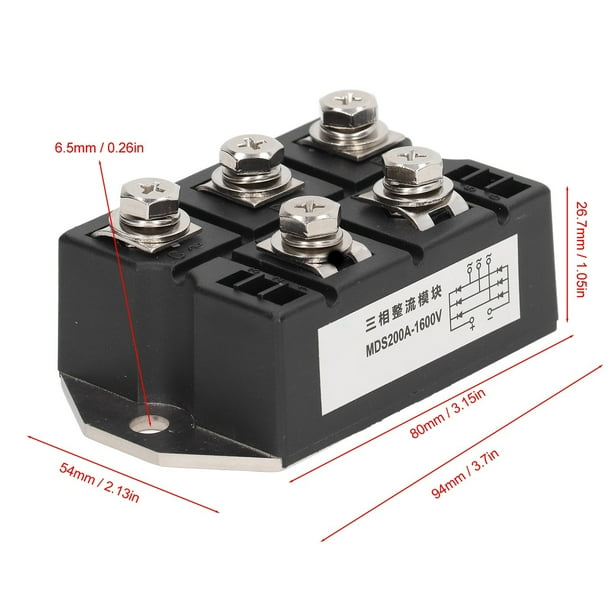 Diode Rectifier Module, Bridge Rectifier 1600V 160A 3 Phase For Battery