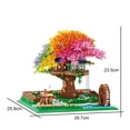 thumbnail image 2 of Kadablk Bloques De Construcción De Flores De Arco Iris con Luz Juego De Construcción De Casa De Árbol Bonsái De Flor De Cerezo Sakura 4451 Piezas Arquitectura De Bloques Mirco para Adultos Y Niños, 2 of 5