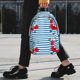 thumbnail image 2 of Disketp Red Funny Crab on Blue Stripe Mochila Escolar de 15 Pulgadas, Mochila Ligera para Estudiantes, Viajes y Trabajo, Cómoda y Resistente para el Uso Diario, 2 of 6