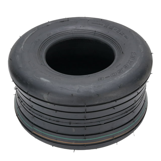 Riding Lawn Mower Tire, 13x6.50-6 Tubeless Tractor Tires Anti Cracking Smooth Riding for Turf Maintenance Vehicles Carts Utility Vehicles