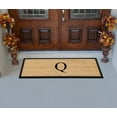 thumbnail image 4 of A1HC First Impression Natural Rubber Coir Molded 18-inch x 48-inch Monogrammed Double Doormat, 4 of 6