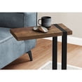 thumbnail image 3 of Contemporary Home Living 25" Brown and Black Farmhouse C Shaped Accent Table, 3 of 5