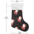 thumbnail image 2 of GZHJMY Christmas Santa Claus Christmas Stockings 1PCS, Large Xmas Stockings Gift Decorations and Party Supplies,Used for Fireplace Decoration Socks Christmas Tree Decoration, 2 of 7