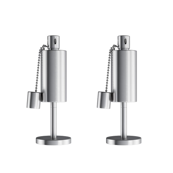Pure Garden 10.5-Inch Table Torch Lamp 2-Pack - Fiberglass Wick Flame Light