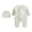 Green, variant on Breathable Bear Jumpsuit Hospital Hat Spring Outfit Long Sleeves Bodysuits for Baby Girls Boys Unisex Coveralls