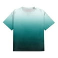 thumbnail image 2 of Jalioing Big and Tall T Shirt for Men Fashion Casual Gradient Tee Short Sleeve Crew Neck Plus Size Shirts Tops, 2 of 5