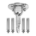 thumbnail image 1 of WHEANG Hooks for Hanging Circular Fixed Plate Hook Ceiling Hook Fixed Plate Hook One Size White, 1 of 7