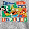 thumbnail image 3 of Disney - Mickey & Friends - It's Fun To Explore - Youth Long Sleeve Graphic T-Shirt, 3 of 5