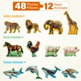 thumbnail image 3 of BenBen Toddler Jigsaw Puzzles for 1 2 3 Years Old Boys Girls, 48 Pieces, Educational Montessori Toys, 3 of 9