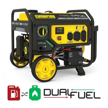 UPC: 0817198024226 | Champion Power Equipment 3500-Watt Dual Fuel Portable Generator with Electric Start